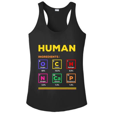 Human Ingredients Medical Laboratory Science Lab Technician Ladies PosiCharge Competitor Racerback Tank