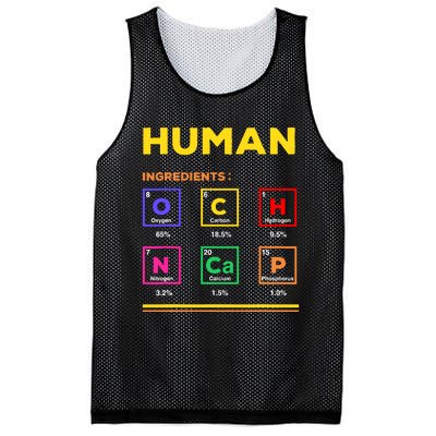 Human Ingredients Medical Laboratory Science Lab Technician Mesh Reversible Basketball Jersey Tank