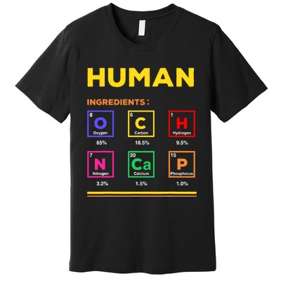 Human Ingredients Medical Laboratory Science Lab Technician Premium T-Shirt