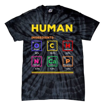 Human Ingredients Medical Laboratory Science Lab Technician Tie-Dye T-Shirt