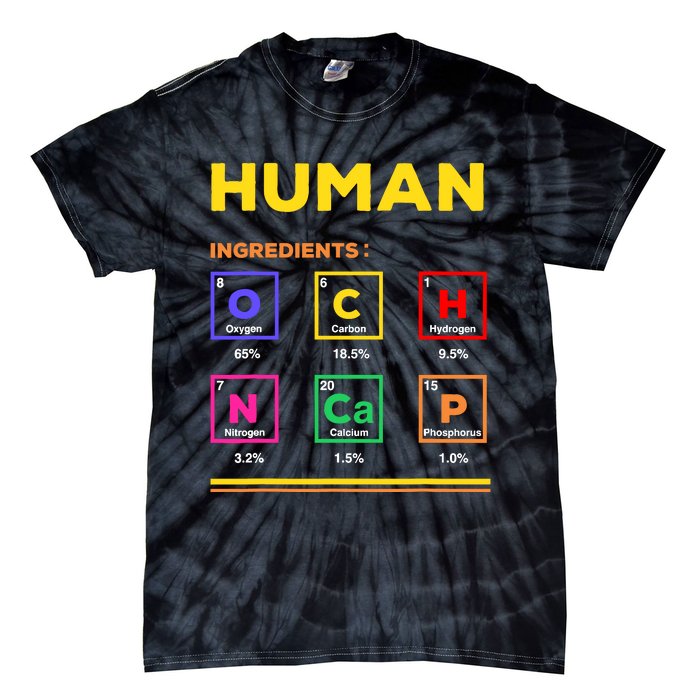 Human Ingredients Medical Laboratory Science Lab Technician Tie-Dye T-Shirt