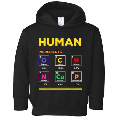 Human Ingredients Medical Laboratory Science Lab Technician Toddler Hoodie