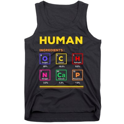 Human Ingredients Medical Laboratory Science Lab Technician Tank Top