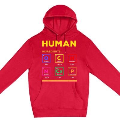 Human Ingredients Medical Laboratory Science Lab Technician Premium Pullover Hoodie