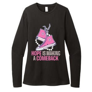 Hope Is Making A Comeback Chucks And Pearls Womens CVC Long Sleeve Shirt