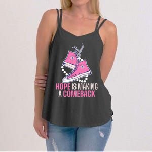 Hope Is Making A Comeback Chucks And Pearls Women's Strappy Tank