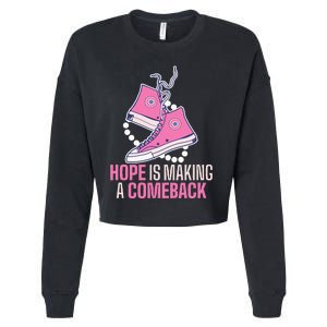 Hope Is Making A Comeback Chucks And Pearls Cropped Pullover Crew