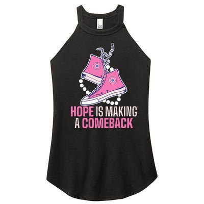 Hope Is Making A Comeback Chucks And Pearls Women’s Perfect Tri Rocker Tank