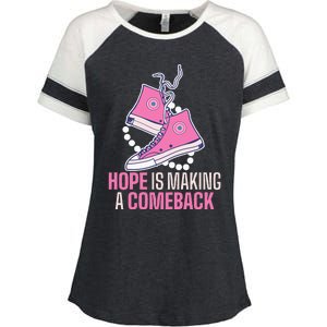 Hope Is Making A Comeback Chucks And Pearls Enza Ladies Jersey Colorblock Tee