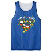 He Is My Heart Autism Awareness Puzzle Piece Cool Gift Mesh Reversible Basketball Jersey Tank