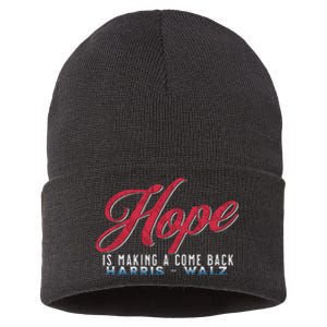 Hope Is Making A Come Back Harris Walz 2024 Sustainable Knit Beanie