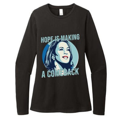 Hope Is Making A Comeback Kamala 2024 Kamala Harris 2024 Womens CVC Long Sleeve Shirt