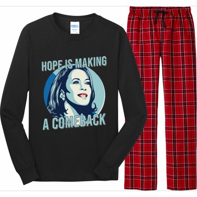 Hope Is Making A Comeback Kamala 2024 Kamala Harris 2024 Long Sleeve Pajama Set