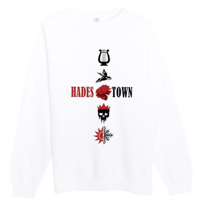 Hadestown Inspired Musical Theatre Wait For Me Premium Crewneck Sweatshirt