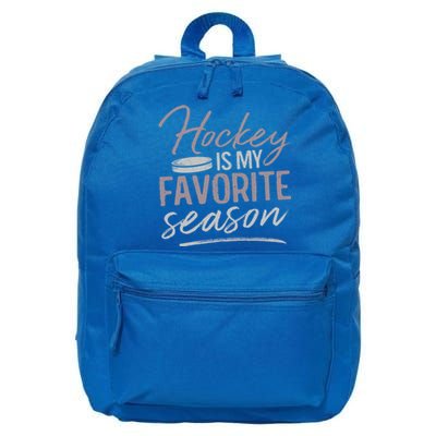 Hockey Is My Favorite Season Funny Ice Hockey Player Great Gift 16 in Basic Backpack