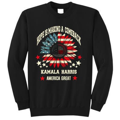 Hope Is Making A Comeback Kamala Harris Tim Walz Sweatshirt