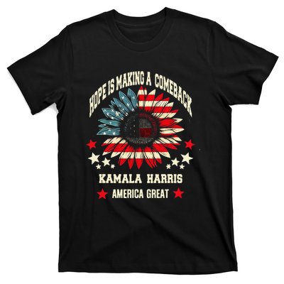 Hope Is Making A Comeback Kamala Harris Tim Walz T-Shirt