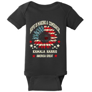 Hope Is Making A Comeback Kamala Harris Tim Walz Baby Bodysuit