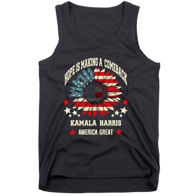 Hope Is Making A Comeback Kamala Harris Tim Walz Tank Top