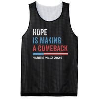 Hope Is Making A Comeback President Kamala Harris Walz 2024 Mesh Reversible Basketball Jersey Tank