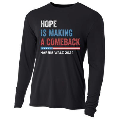 Hope Is Making A Comeback President Kamala Harris Walz 2024 Cooling Performance Long Sleeve Crew