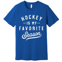 Hockey Is My Favorite Season Vintage Gift Premium T-Shirt