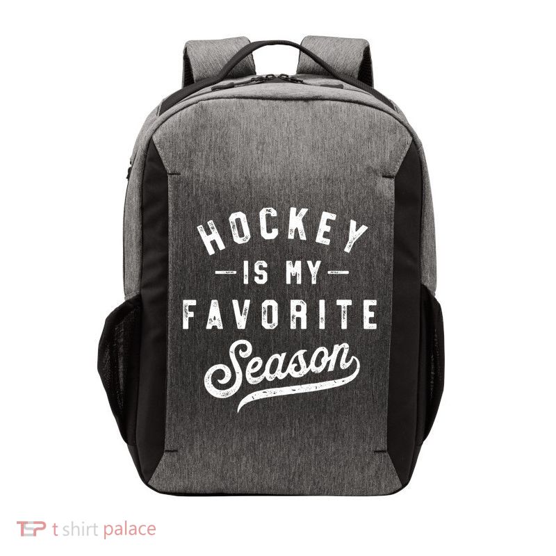 Hockey Is My Favorite Season Vintage Gift Vector Backpack