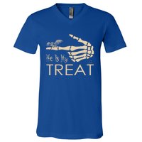 He Is My Treat Gift V-Neck T-Shirt