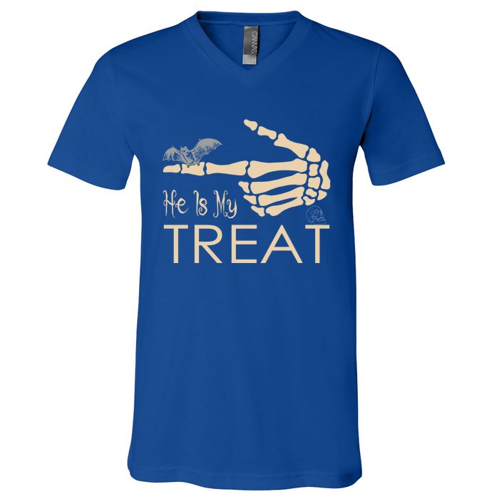 He Is My Treat Gift V-Neck T-Shirt