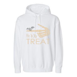 He Is My Treat Gift Garment-Dyed Fleece Hoodie