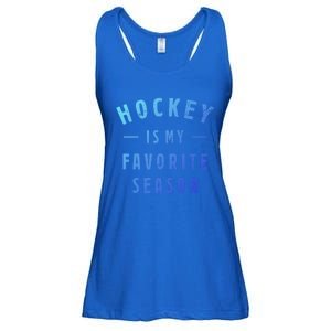 Hockey Is My Favorite Season Cool Saying For Sports Lovers Cute Gift Ladies Essential Flowy Tank