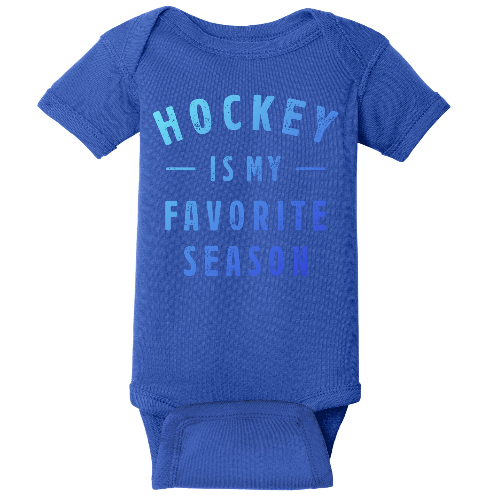 Hockey Is My Favorite Season Cool Saying For Sports Lovers Cute Gift Baby Bodysuit