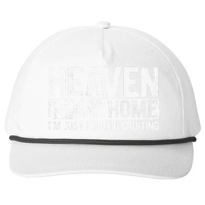 Heaven Is My Home Christian Religious Jesus Snapback Five-Panel Rope Hat