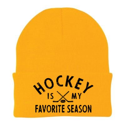 Hockey Is My Favorite Season Gift Knit Cap Winter Beanie