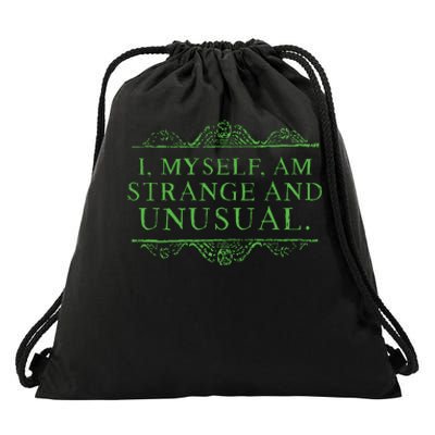 Halloween I Myself Am Strange And Unusual Drawstring Bag