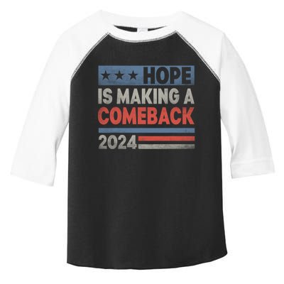 Hope Is Making A Comeback Kamala 2024 Toddler Fine Jersey T-Shirt