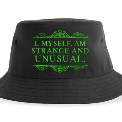 Halloween I Myself Am Strange And Unusual Sustainable Bucket Hat