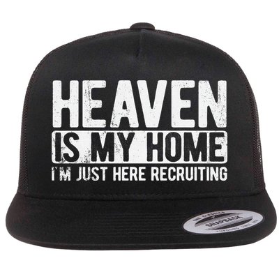 Heaven Is My Home Christian Religious Jesus Flat Bill Trucker Hat