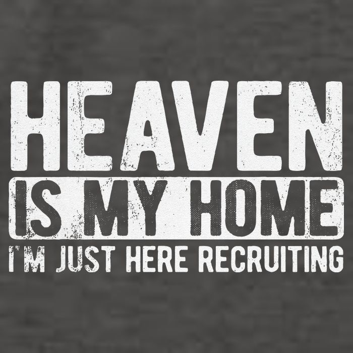 Heaven Is My Home Christian Religious Jesus Vector Backpack