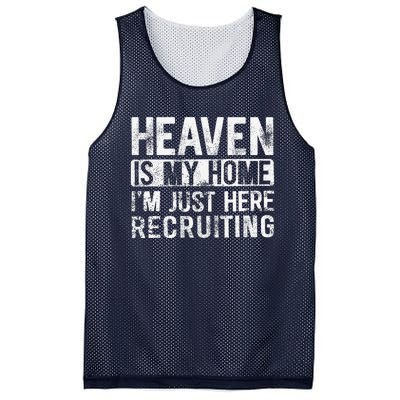 Heaven Is My Home IM Just Here Recruiting Mesh Reversible Basketball Jersey Tank