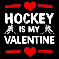 Hockey Is My Valentine Ice Hockey Team Hockey Supporter Gift Bucket Hat