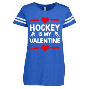 Hockey Is My Valentine Ice Hockey Team Hockey Supporter Gift Enza Ladies Jersey Football T-Shirt