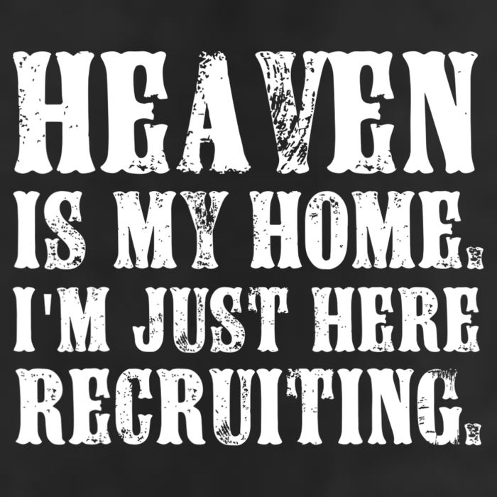Heaven Is My Home Im Just Here Recruiting Christian Golf Towel