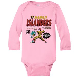 Hawaii Islanders Minor League Baseball Team Honolulu 1961 Baby Long Sleeve Bodysuit