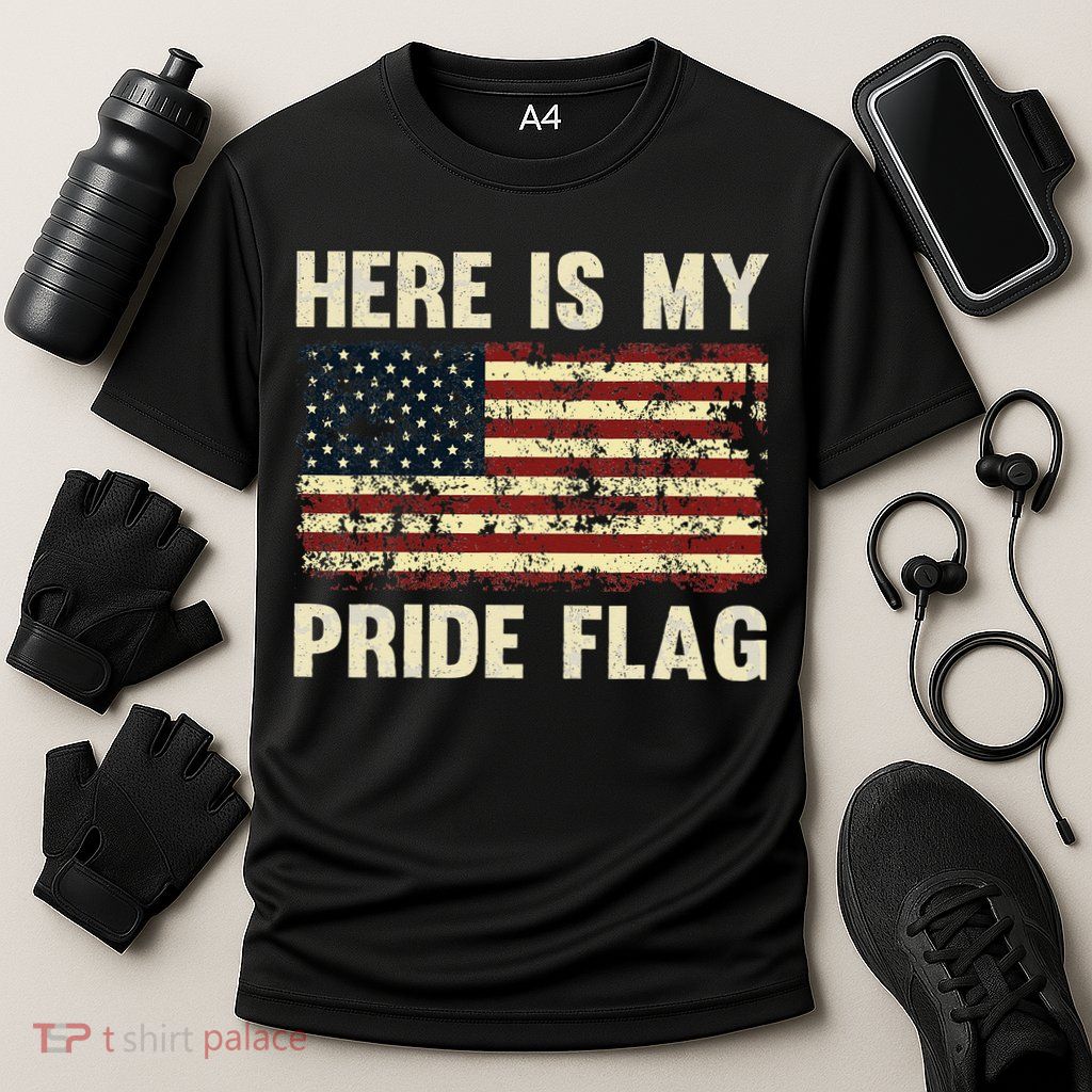 Here Is My Pride Flag Performance Shirt