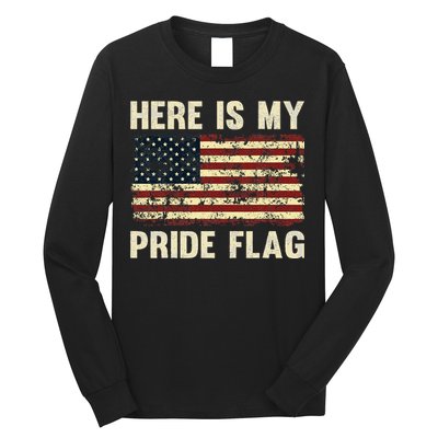 Here Is My Pride Flag Long Sleeve Shirt