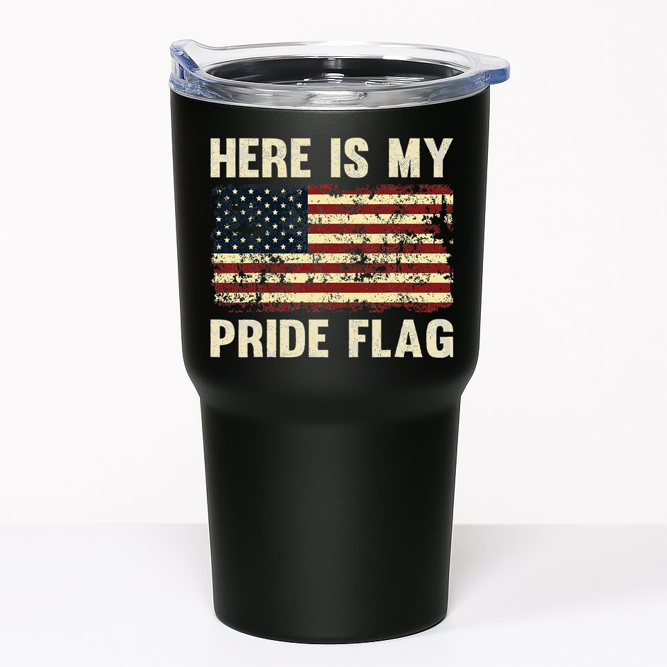 Here Is My Pride Flag Tumbler