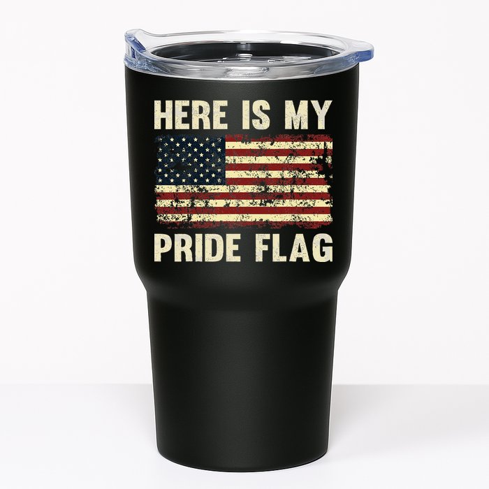 Here Is My Pride Flag Tumbler