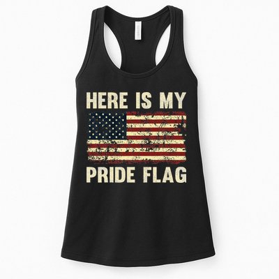 Here Is My Pride Flag Womens Tank Top