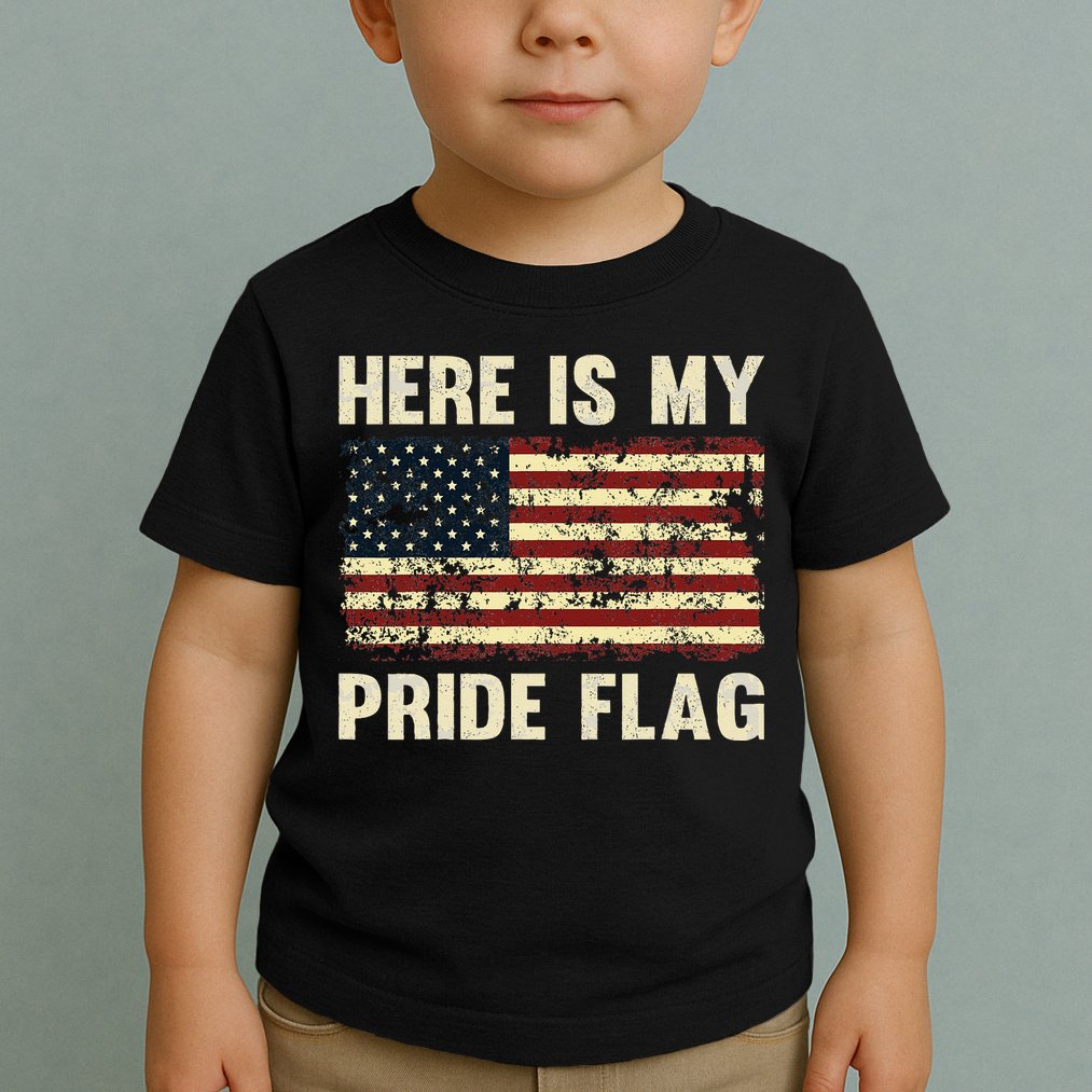 Here Is My Pride Flag Toddler T-Shirt